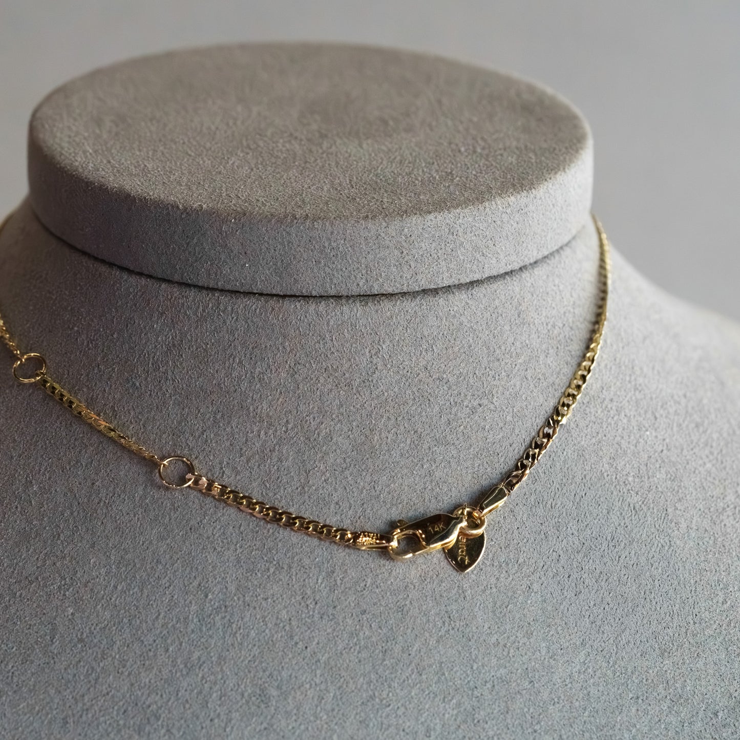 14kt Two-Tone Gold Diamond Moon and Star Curb Chain Necklace