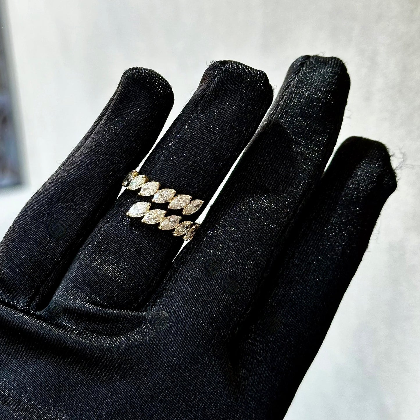 14kt Yellow Gold Diamond Ring – 1.85CTW Natural Diamonds, Size 6.5