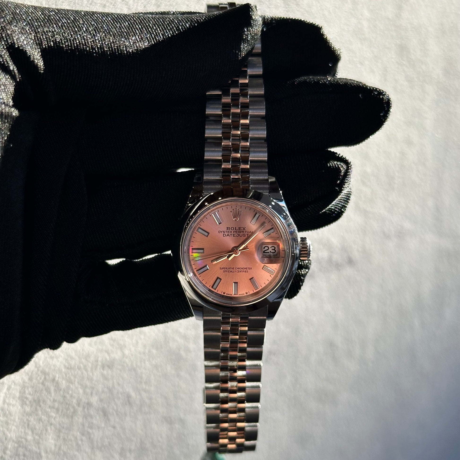 Rolex Lady-Datejust 279160 Pink Dial – 28mm Stainless Steel Watch (Brand New with Box & Papers)