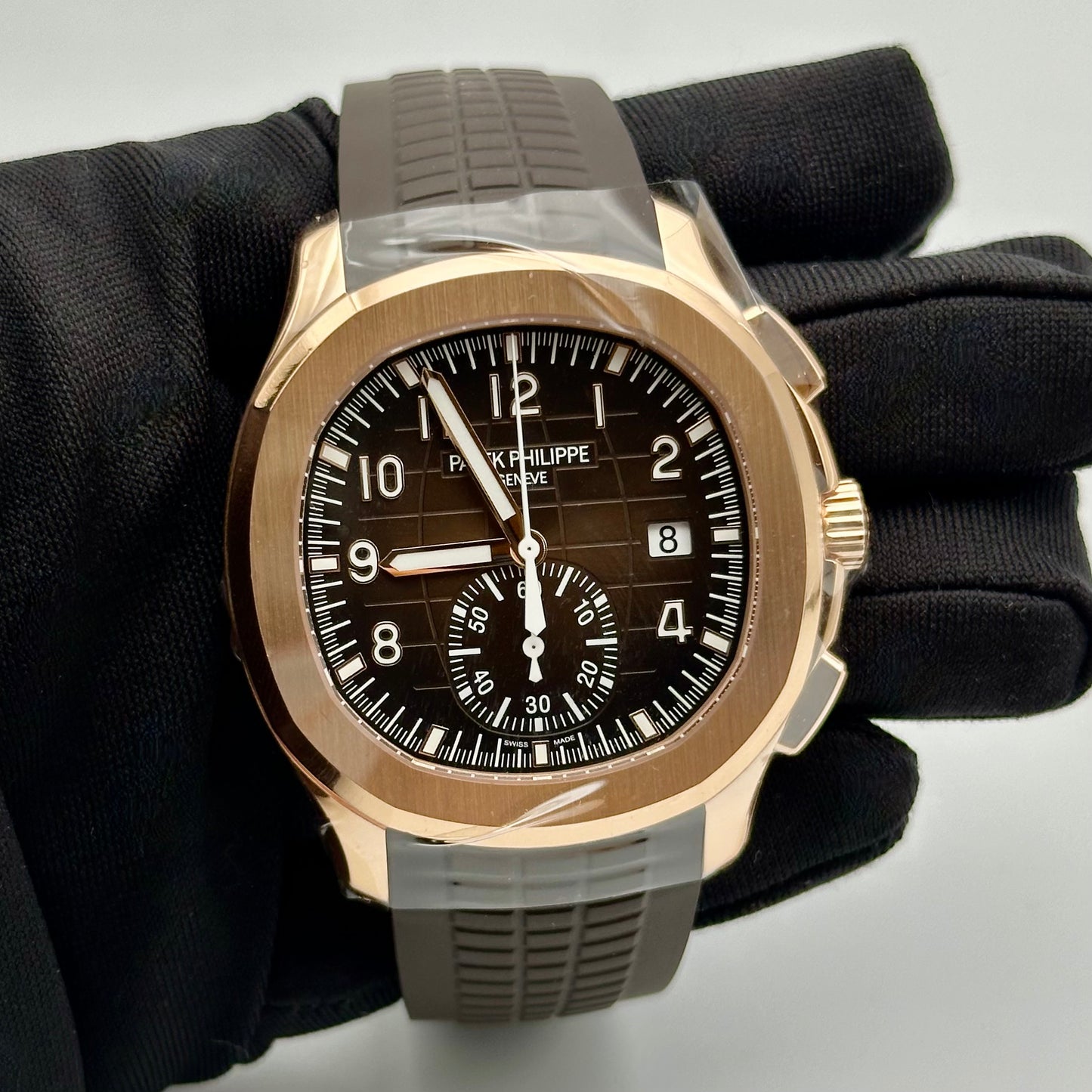5968R Patek Phlippe Rose Gold Aquanuat Watch