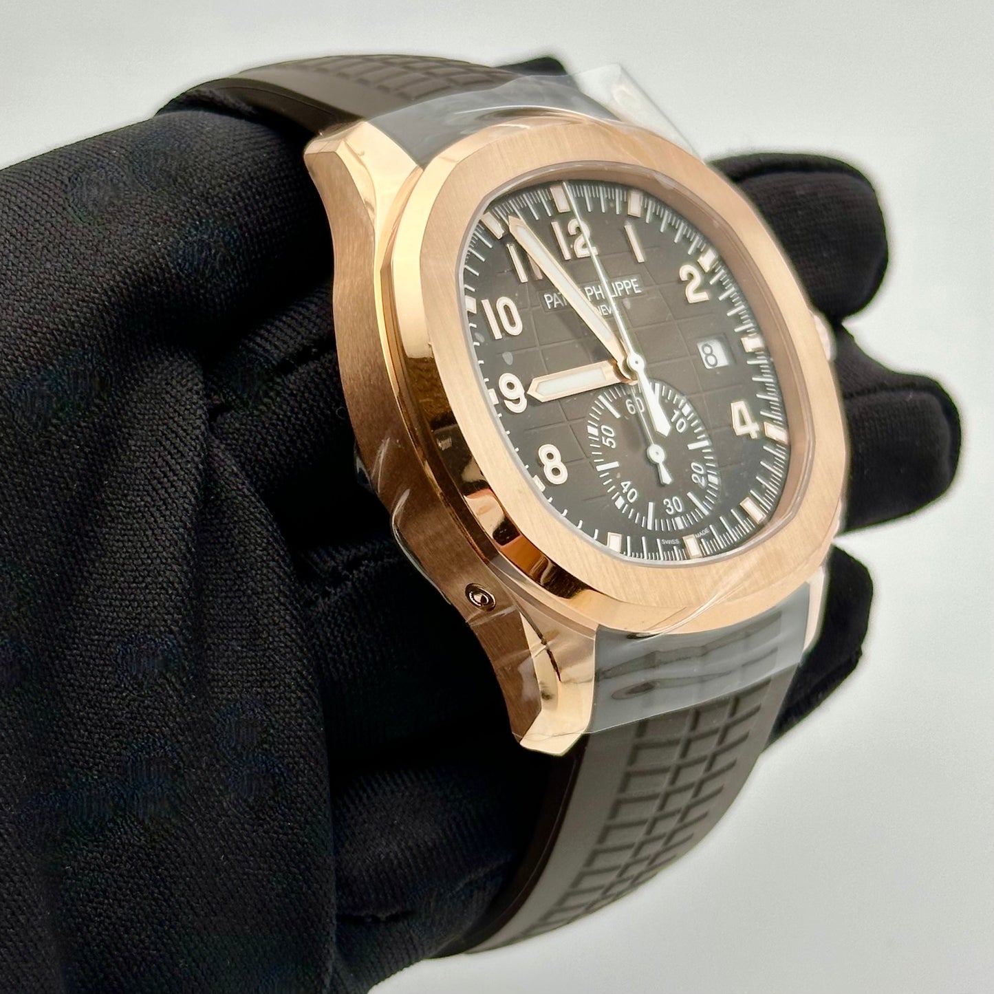 5968R Patek Phlippe Rose Gold Aquanuat Watch