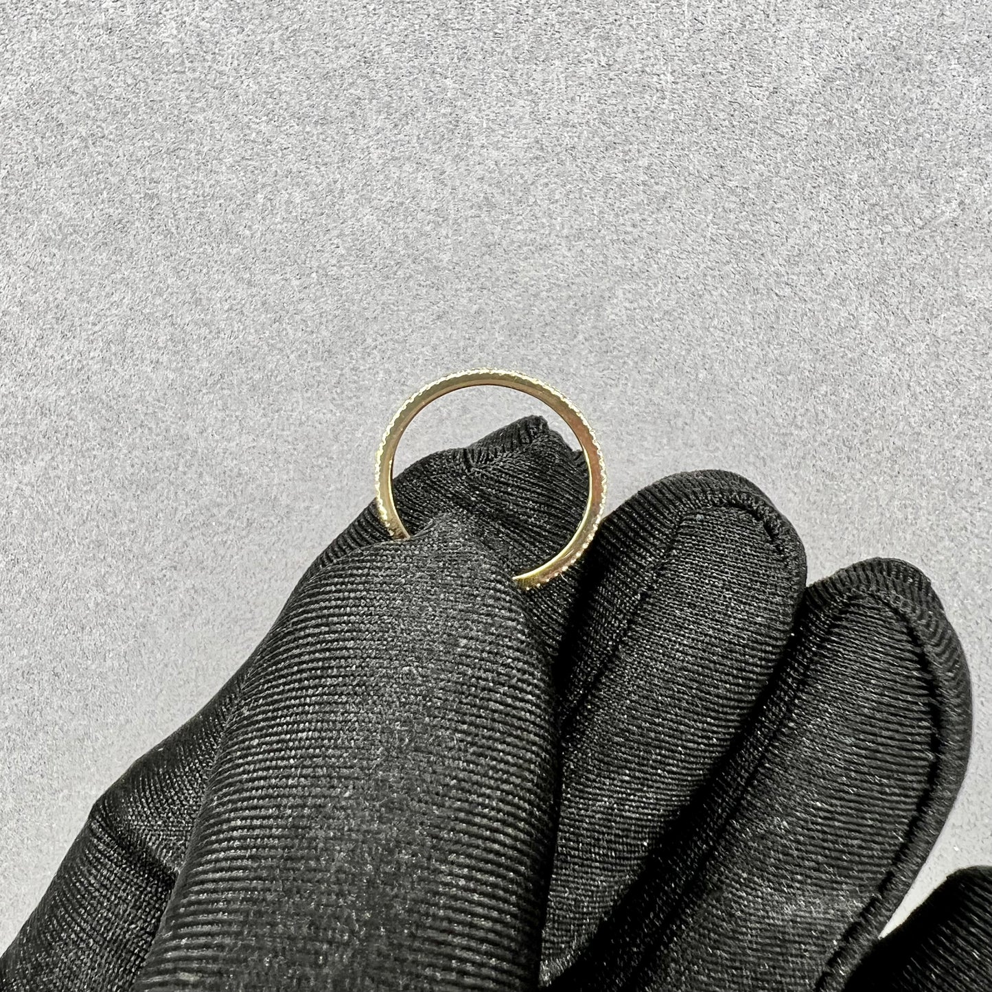 Shimmer & Shine 18kt Yellow Gold Micro Pave Diamond Eternity Band