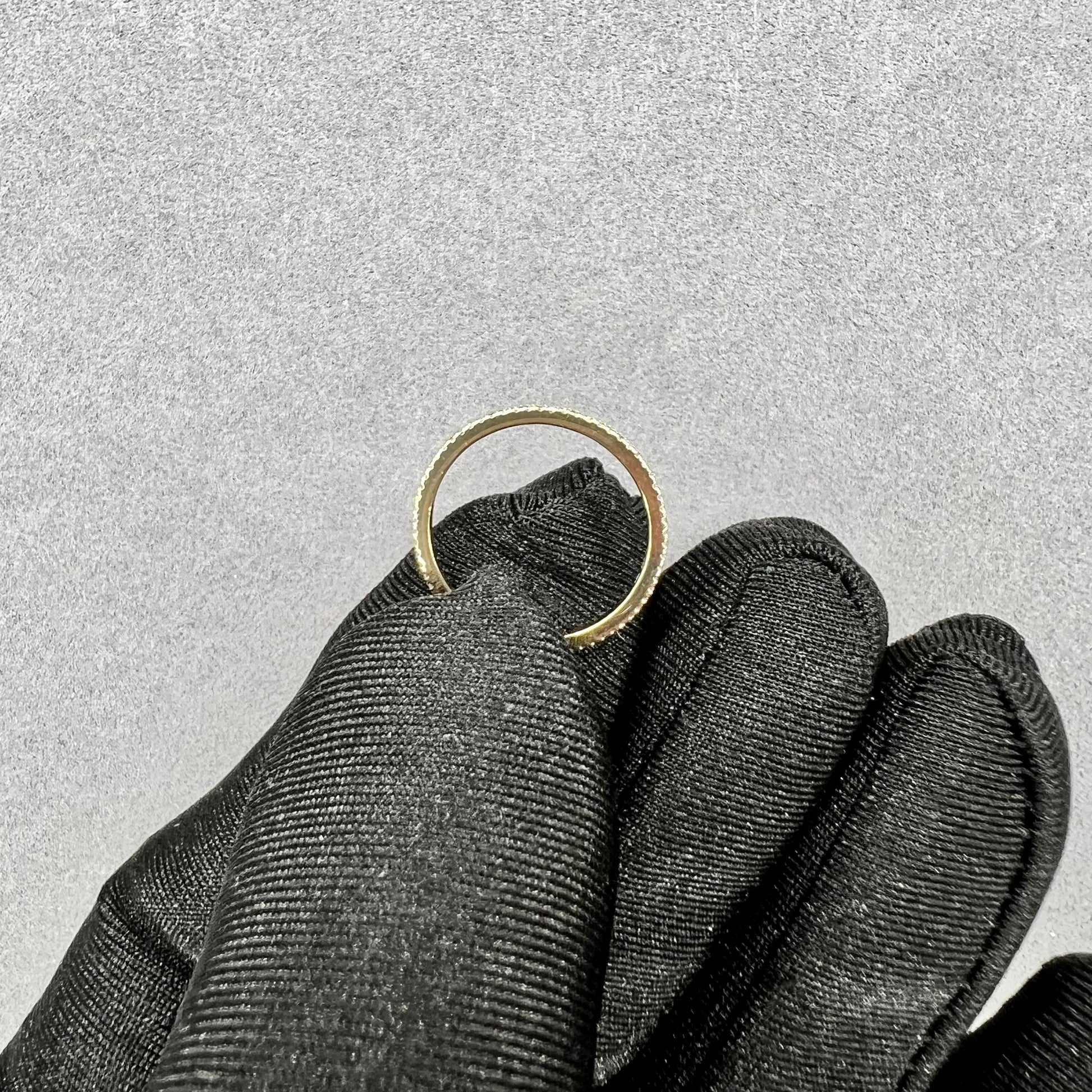 Shimmer & Shine 18kt Yellow Gold Micro Pave Diamond Eternity Band