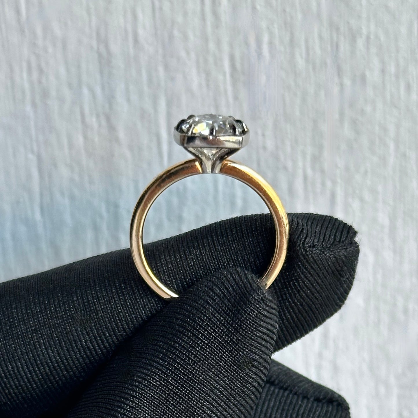 Edwardian-Inspired 1.26ct Old European Cut Diamond Solitaire Engagement Ring in 14kt White Gold Handcrafted with Timeless Elegance and Vintage Charm