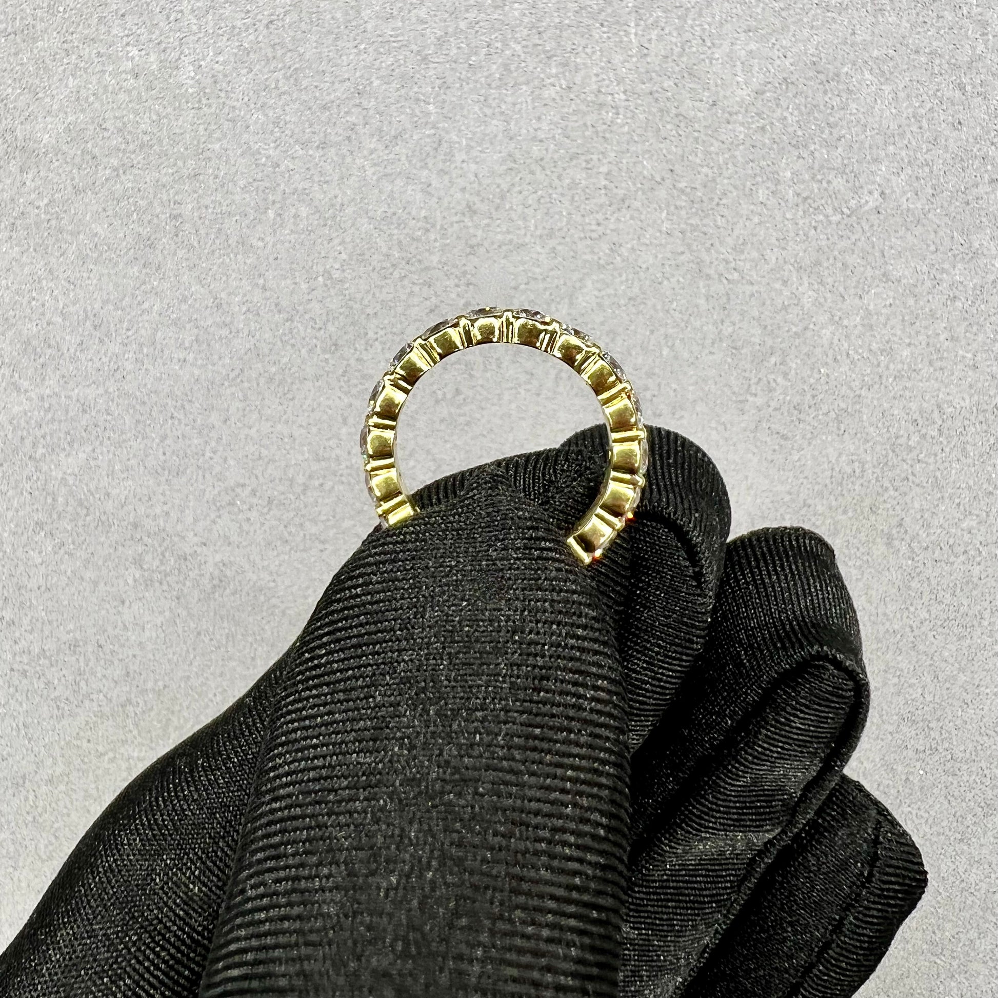 18kt Yellow Gold Diamond Eternity 3.40ctw G Vs2