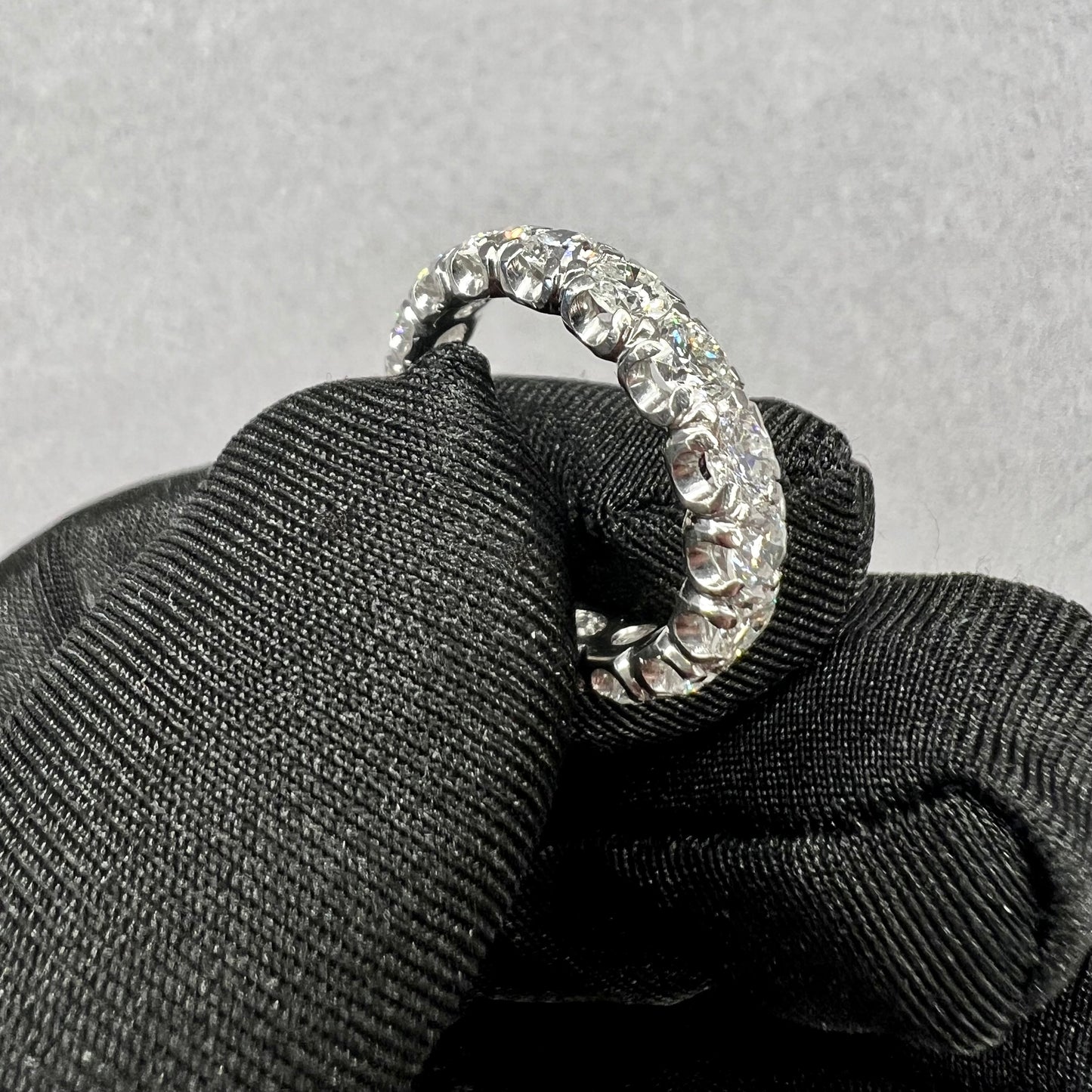 Antique Round Brilliant Cut Diamond Eternity Band 3.25ctw