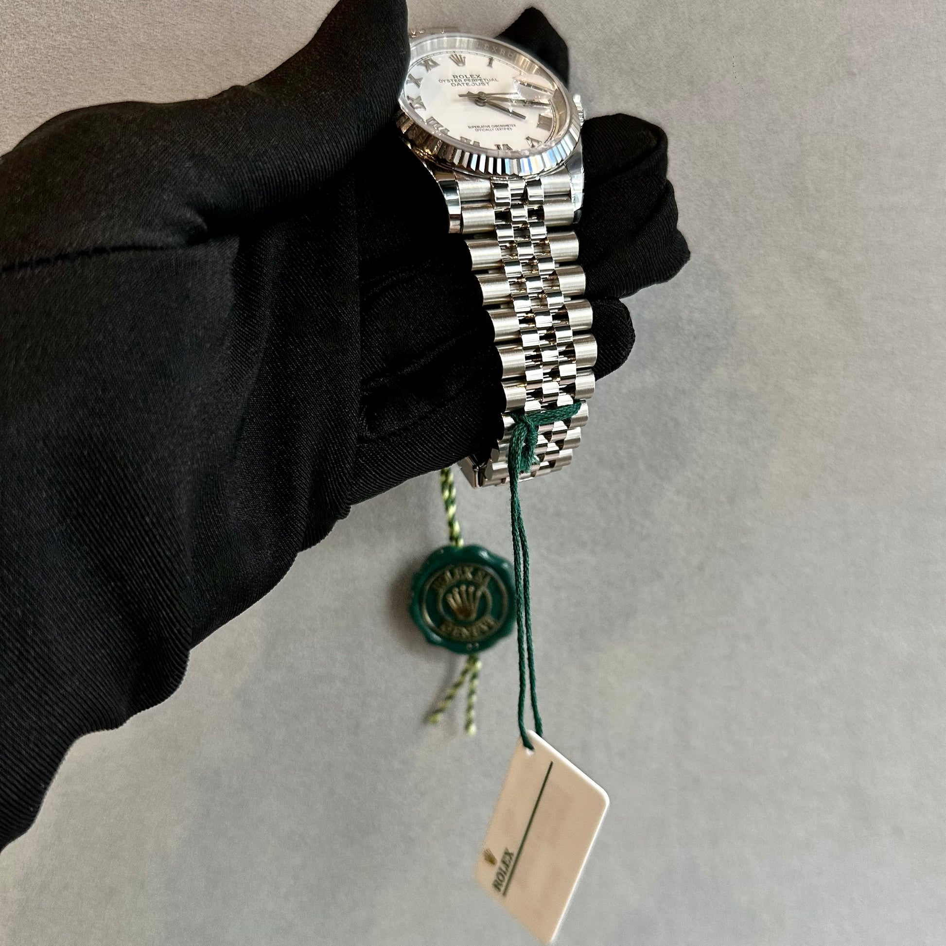 2024 Rolex Datejust 36mm – Fluted Bezel, White Roman Dial, Jubilee Bracelet – Model 126234