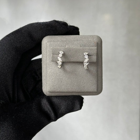 Fancy Shape Diamond Huggies