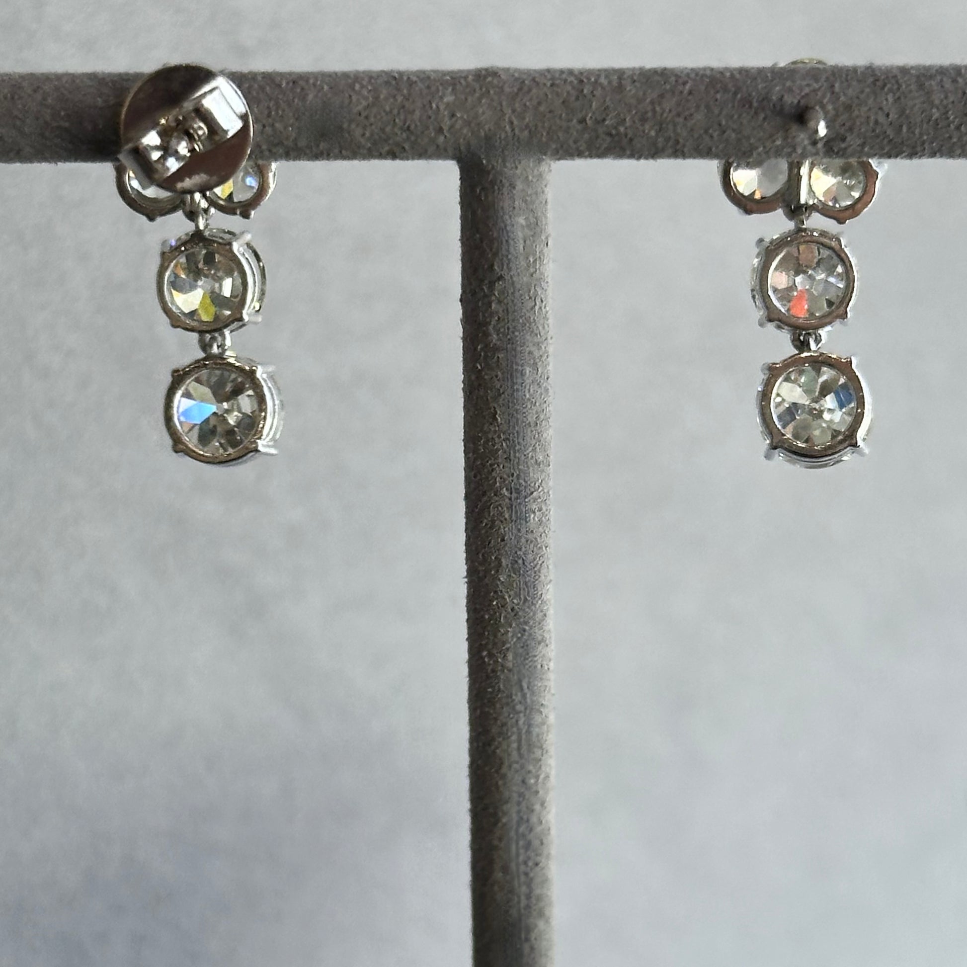 Stunning 7.3CT Old European Cut Diamond Drop Earrings – SI1-VS2 Clarity, J Color