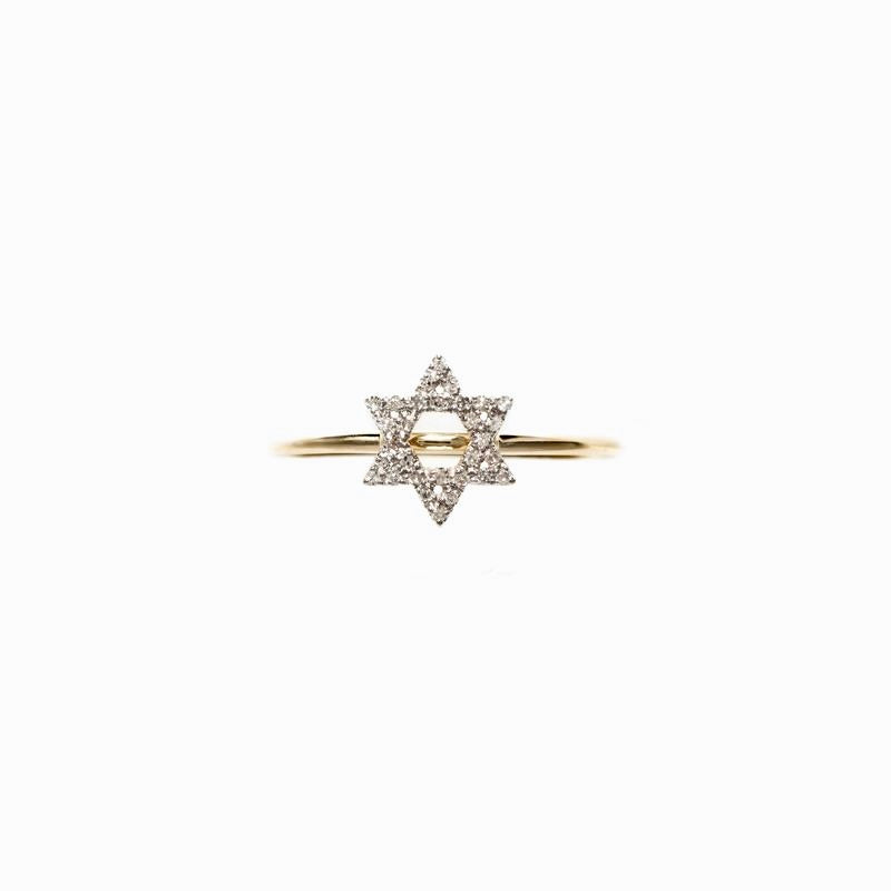 DELICATE JEWISH STAR OF DAVID RING